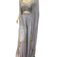 Dusty Pink - Designer Ladies Short Top Palazzo Trousers Suit with Long Shrug - Size 12 (38") - VMK BAJAJ AT