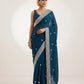 Teal - Fancy Party Saree with Blouse Piece - UK stock - 24hr Dispatch - SP2603 VY