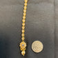 Gold / Neutral - Gold Finish Small Size Tika Head Piece - Indian Ladies Fashion Jewellery - AE2436 11Vp24 - Prachy Creations