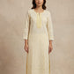XS to XXXL - Pastel Yellow - Lucknowi Cotton Ladies Kameez Top only - Funeral  / Church / Casual - ARV2176 H