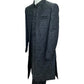 Size 40" - Black - Rich Banarasi Stone Work Double Layer Sherwani - UK Stock - BS1034 08KVY25