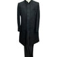 Size 40" - Black - Rich Banarasi Stone Work Double Layer Sherwani - UK Stock - BS1034 08KVY25