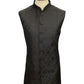 Size 40" - Black - Rich Banarasi Stone Work Double Layer Sherwani - UK Stock - BS1034 08KVY25
