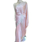 Baby Pink - Stone Work Satin Saree with Blouse Piece - UK stock - 24hr Dispatch - SP250423 VP