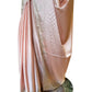 Baby Pink - Stone Work Satin Saree with Blouse Piece - UK stock - 24hr Dispatch - SP250423 VP