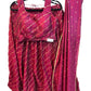 Dark Magenta -  Dupion Silk Lehenga Set - Garba / Dandia , Mehndi / Sangeet / Weddings - Size UK 12 (38" Bust) Adjustable to Size 14 - UK Stock - 24h Dispatch - AF2506 09TY25