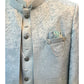 Light Sea Green - PREMIUM Slim Fit Mens BandhGala / Prince / Chinese Collar Open Jacket with inside Waistcoat- Fantastic Fit - CS2506 JA 0625