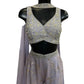 Pastel Lilac - Designer Ladies Short Top Palazzo Trousers Suit - Size 12 (38") - VMK Rohini RP