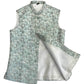 Pastel Green with Light Pink & Gold Thread Brocade - Premium Mens Waistcoat - VNS-JKT7910/2 10KJ25