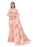 Coral - Silky Floral Printed Saree with Blouse Piece - RCH40113 10KV25