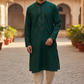 Forest Green - Well Made Mens Indian Kurta set - UK Stock - Weddings / Walimas , Sangeet, Diwali, Eid, Mehndi / Henna - NAD25711 VY