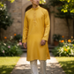 Pastel Light Yellow - Fantastic Mens Indian Kurta set - UK Stock - Weddings / Walimas , Sangeet, Diwali, Eid, Mehndi / Henna - NAD25703 KA
