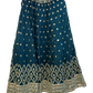 Size UK 12 (38") Teal - Lehenga Set - Mehndi / Sangeet / Bridesmaids / Weddings / Garba  - UK Stock - 24h Dispatch - JSS2607 11TY26
