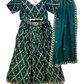 Size UK 14 (40") Teal - Lehenga Set - Mehndi / Sangeet / Bridesmaids / Weddings / Garba  - UK Stock - 24h Dispatch - JSS2608 11TY26