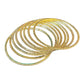 Antique / Dark Gold Stones - Set of 8 Diamante Stone Bangles - M to XXL - HAN2602 07Ka26 - Prachy Creations