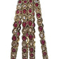 Antique Gold Finish FUCHSIA / MAGENTA Reverse Stone Bangles (Set of 4) - Mix N Match - NBA2401Jp - Prachy Creations