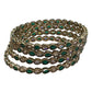 Antique Gold Finish GREEN Reverse Stone Bangles (Set of 4) - Mix N Match - NBA2401Jp - Prachy Creations