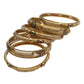 Antique Gold Finish Hand Crafted Rajasthani Kada & Bangles Set (Set of 6) - UK stock - SB1091 H - Prachy Creations