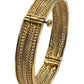 Antique Gold Finish Hand Crafted Rajasthani Kada Bangles (Single) - UK stock - SB1156 T - Prachy Creations
