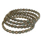 Antique Gold Finish Light Green Reverse Stone Bangles (Set of 4) - Mix N Match - NBA2401Jp - Prachy Creations