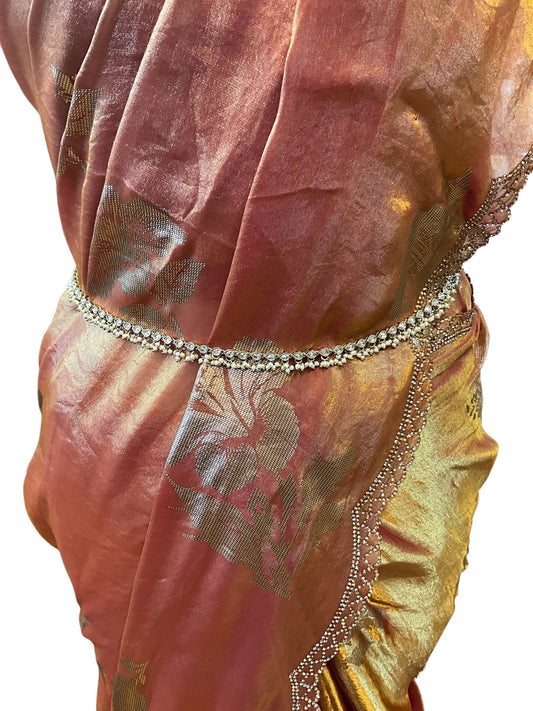 Antique Gold Finish Saree Belt, Waist / Belly Chain - Fancy Dress , Bollywood - 15BL333 07KY26 - Prachy Creations