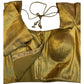Antique Gold - Silky Saree blouse - UK Stock - Next Day / 2-3 Days Delivery - Size 34"-46" - XS, S, M, L, XL, XXL - VFL289 R - Prachy Creations