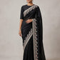 Black - Fancy Party Saree with Blouse Piece - UK stock - 24hr Dispatch - SP2607 KH - Prachy Creations