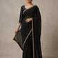 Black - Fancy Party Saree with Blouse Piece - UK stock - 24hr Dispatch - SP2609 TV - Prachy Creations