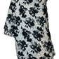 Black Floral - Classic Satin Crepe Saree with Stone Work and Blouse Piece - UK stock - 24hr Dispatch - RS2515 VJ - Prachy Creations