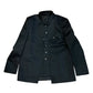 Black - PREMIUM Slim Fit Mens BandhGala / Prince / Chinese Collar Open Jacket with inside Waistcoat- Fantastic Fit - CS2511 JP 0625 - Prachy Creations