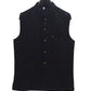 Black - Rich Lucknowi Sequins Mens Waistcoat - Bollywood - KCS4009 VY 0324 - Prachy Creations