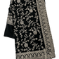 Black - Rich Saree with Allover Embroidery and Blouse Piece - UK stock - 24hr Dispatch - RS2507 PT - Prachy Creations