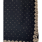 Black - Rich Saree with Stone Work Border and Blouse Piece - UK stock - 24hr Dispatch - RS2509 VA - Prachy Creations