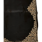 Black - Rich Saree with Stone Work Border and Blouse Piece - UK stock - 24hr Dispatch - RS2511 TA - Prachy Creations