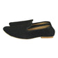 Black - Very comfortable Self Woven Loafer style Mojri - Indian Mens shoes - Mojari, Khossay - YD2305 C - Prachy Creations