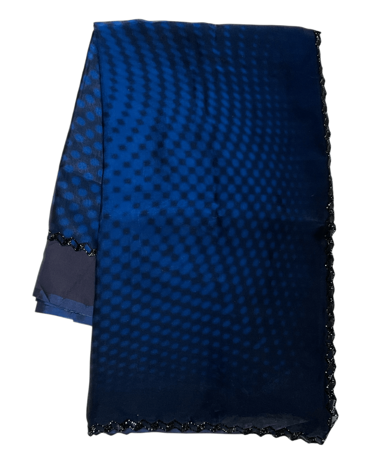 Blue - Printed Crepe Silky Saree with Blouse Piece - UK stock - 24hr Dispatch - RS2528 VR - Prachy Creations