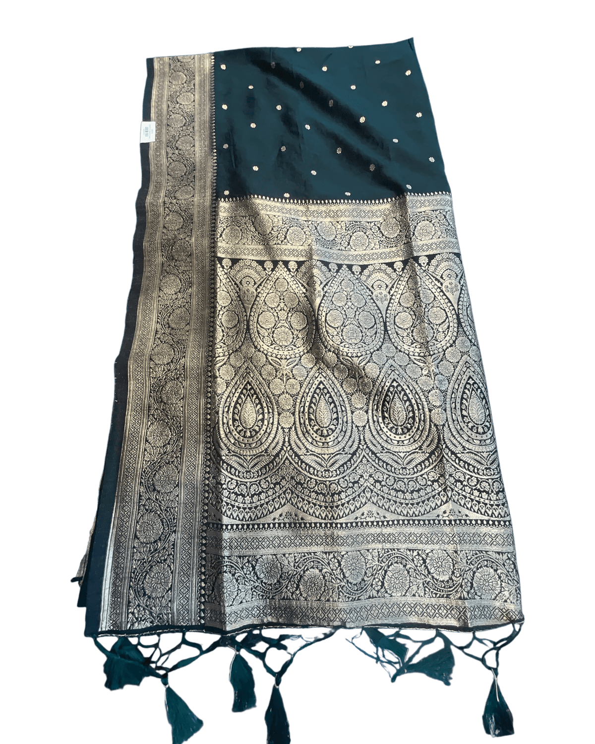 Bottle Green 2 - Traditional Handloom Saree with Blouse Piece - UK stock - 24hr Dispatch - SP2630 KP - Prachy Creations