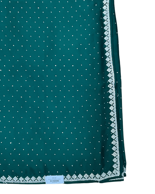 Bottle Green - Fancy Party Saree with Blouse Piece - UK stock - 24hr Dispatch - SP2625 VY - Prachy Creations