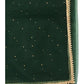 Bottle Green - Ladies Net Dupatta with Gold Lace Border & Diamante - Mix N Match - VC2501 T0125 - Prachy Creations
