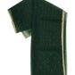 Bottle Green - Ladies Net Dupatta with Gold Lace Border & Diamante - Mix N Match - VC2501 T0125 - Prachy Creations