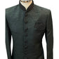 Bottle Green - Rich Banarasi Stone Work Sherwani with Black Embroidery - BS992 08RP25 - Prachy Creations