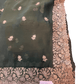 Bottle Green - Saree with Thread / Stone Work and Blouse Piece - UK stock - 24hr Dispatch - SP2617 VK - Prachy Creations