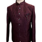 Bright Wine / Maroon - PREMIUM Slim Fit Mens Self Brocade BandhGala / Prince / Chinese Collar Jacket - Fantastic Fit - CS2501 08TA25 - Prachy Creations