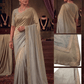 Champagne Gold - Saree with Thread / Stone Embroidery and Blouse Piece - UK stock - 24hr Dispatch - SP2620 KC - Prachy Creations