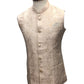 Champagne - Rich Suiting Material Mens Indian Waistcoat - Amazing Fit - Great Quality - YD2425 KH 0824 - Prachy Creations
