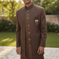 Chestnut Brown - PREMIUM Mens Knee Length Jacket with Long Waistcoat - Sherwani / Indo Western - Fantastic Fit - KCS6633 05RY25 - Prachy Creations