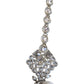 Clear - Silver Finish Medium Size Tika Head Piece - Indian Ladies Fashion Jewellery - AE2441 11Vp24 - Prachy Creations