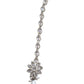 Clear / White - Silver Finish Medium Size Tika Head Piece - Indian Ladies Fashion Jewellery - AE2437 11Vp24 - Prachy Creations