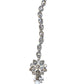 Clear / White - Silver Finish Small Size Tika Head Piece - Indian Ladies Fashion Jewellery - AE2434 11Vp24 - Prachy Creations
