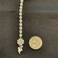 Clear / White - Silver Finish Small Size Tika Head Piece - Indian Ladies Fashion Jewellery - AE2436 11Vp24 - Prachy Creations